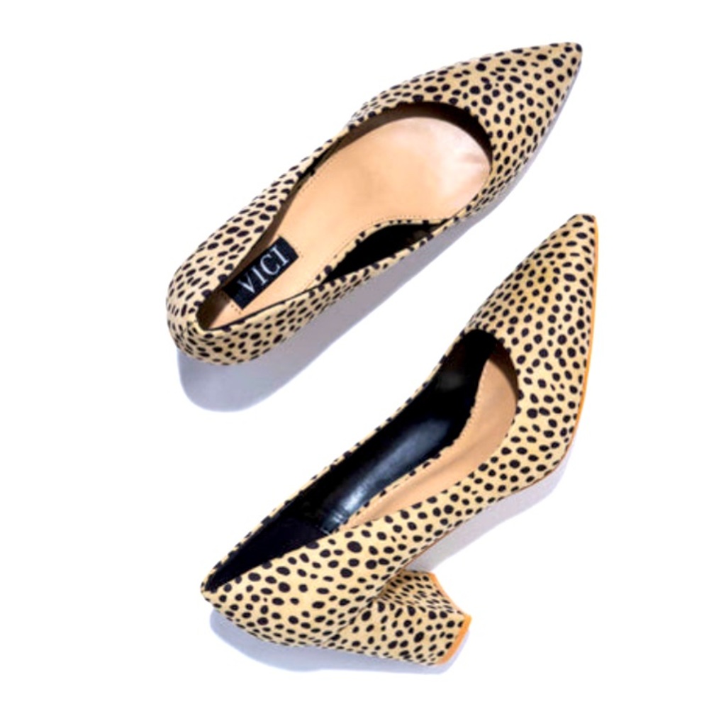 Jasmin Faux Suede Cheetah Pumps